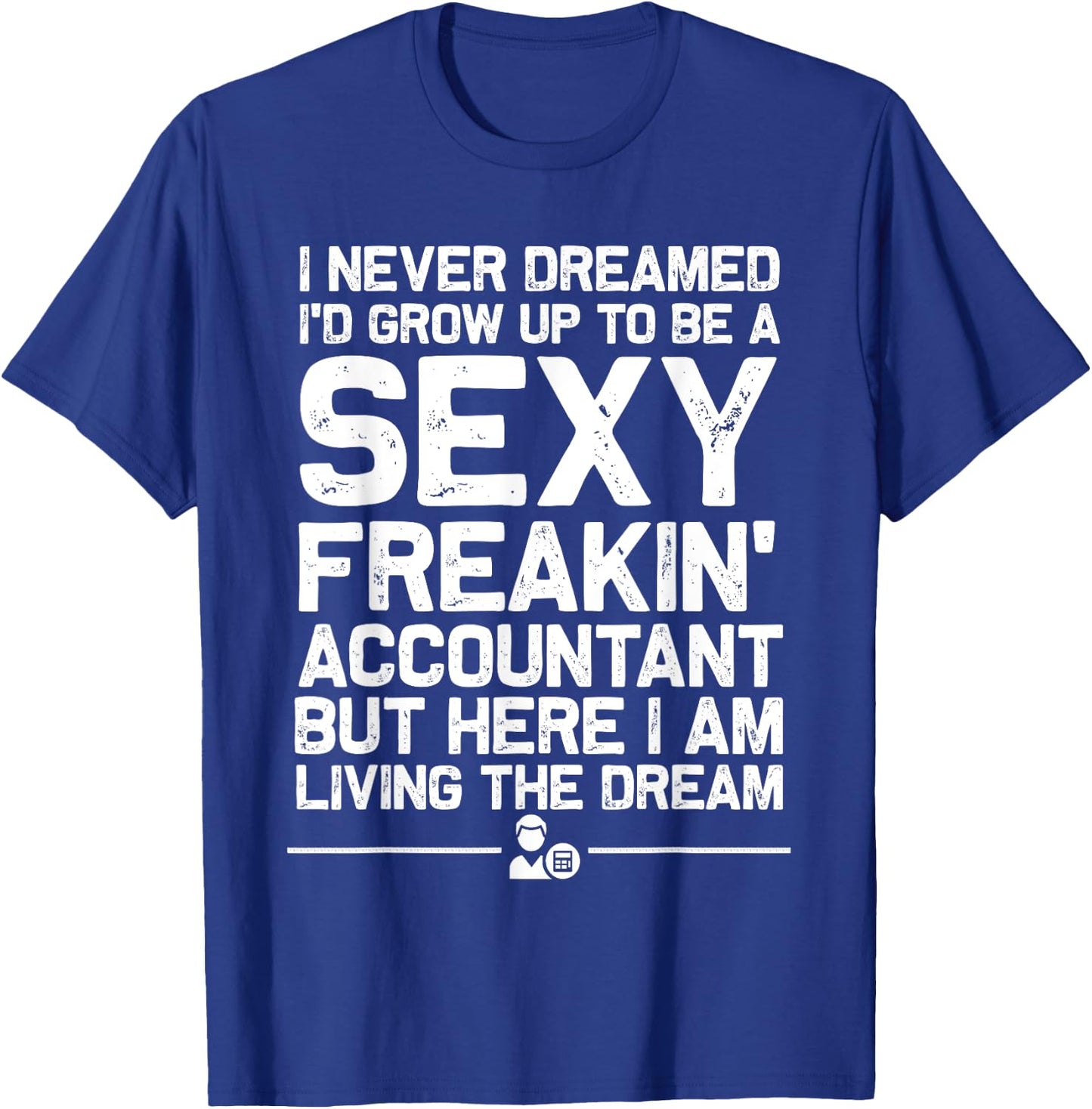 Funny Accountant Art Women CPA Accounting Bookkeeper Small T-Shirt - T-Shirt | Royal