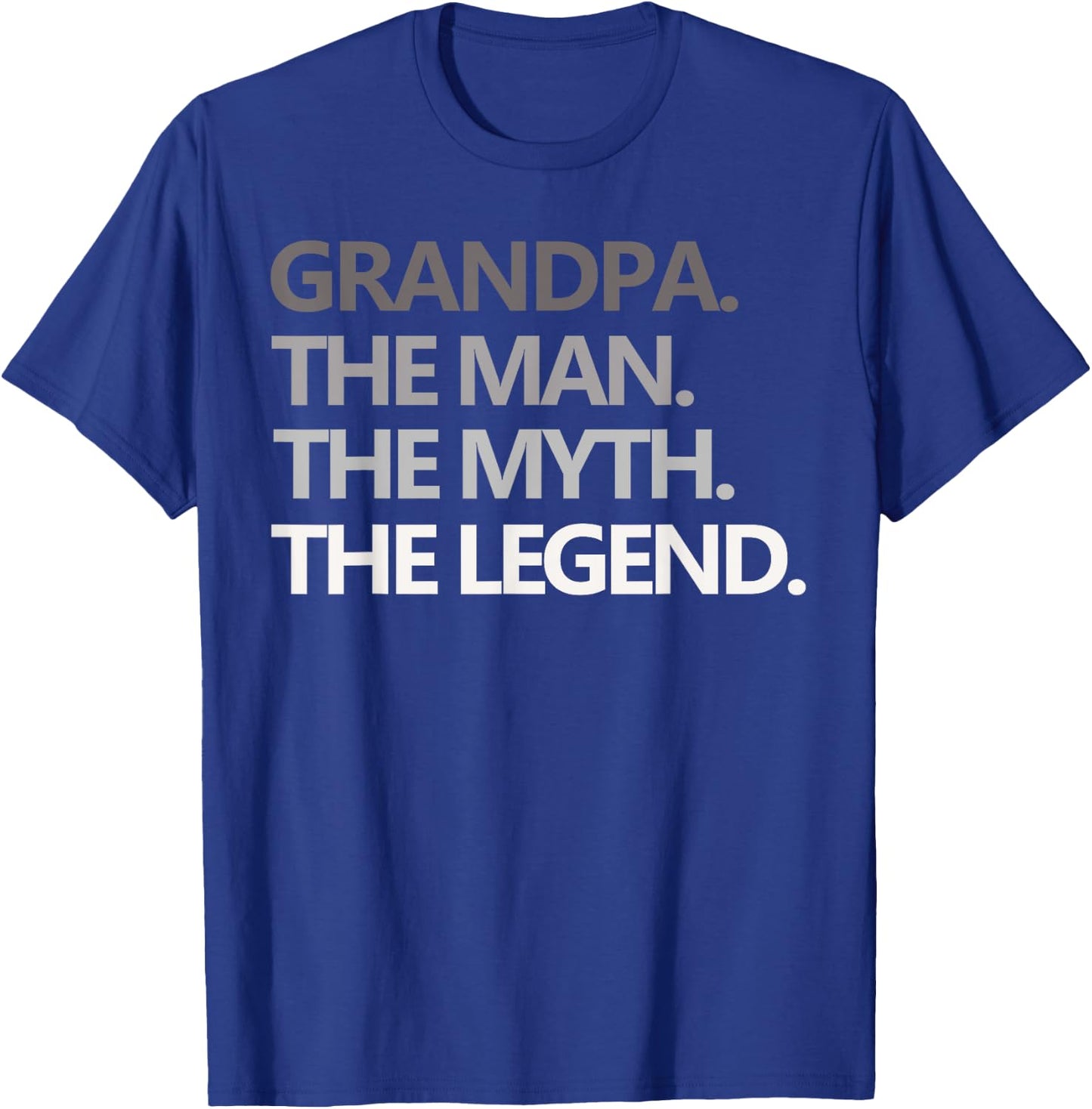 GRANDPA THE MAN THE MYTH THE LEGEND Men Gift Father's Day T-Shirt - T-Shirt | Royal
