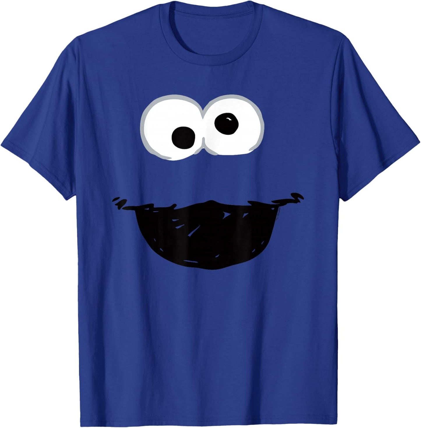 Sesame Street Cookie Monster Crayon Sketch Halloween Costume T-Shirt - T-Shirt | Royal