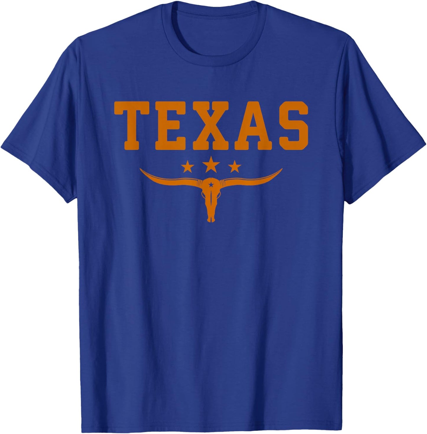 Distressed Texas Apparel T-Shirt - T-Shirt | Royal