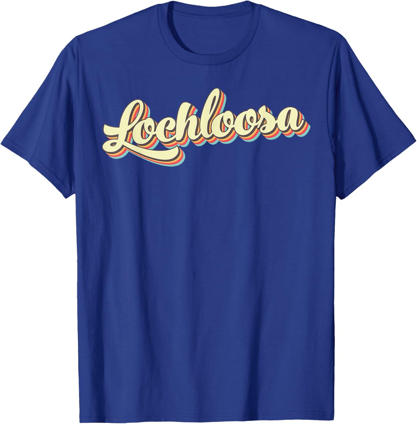 Lochloosa Retro Art Baseball Font Vintage T-Shirt - T-Shirt | Royal