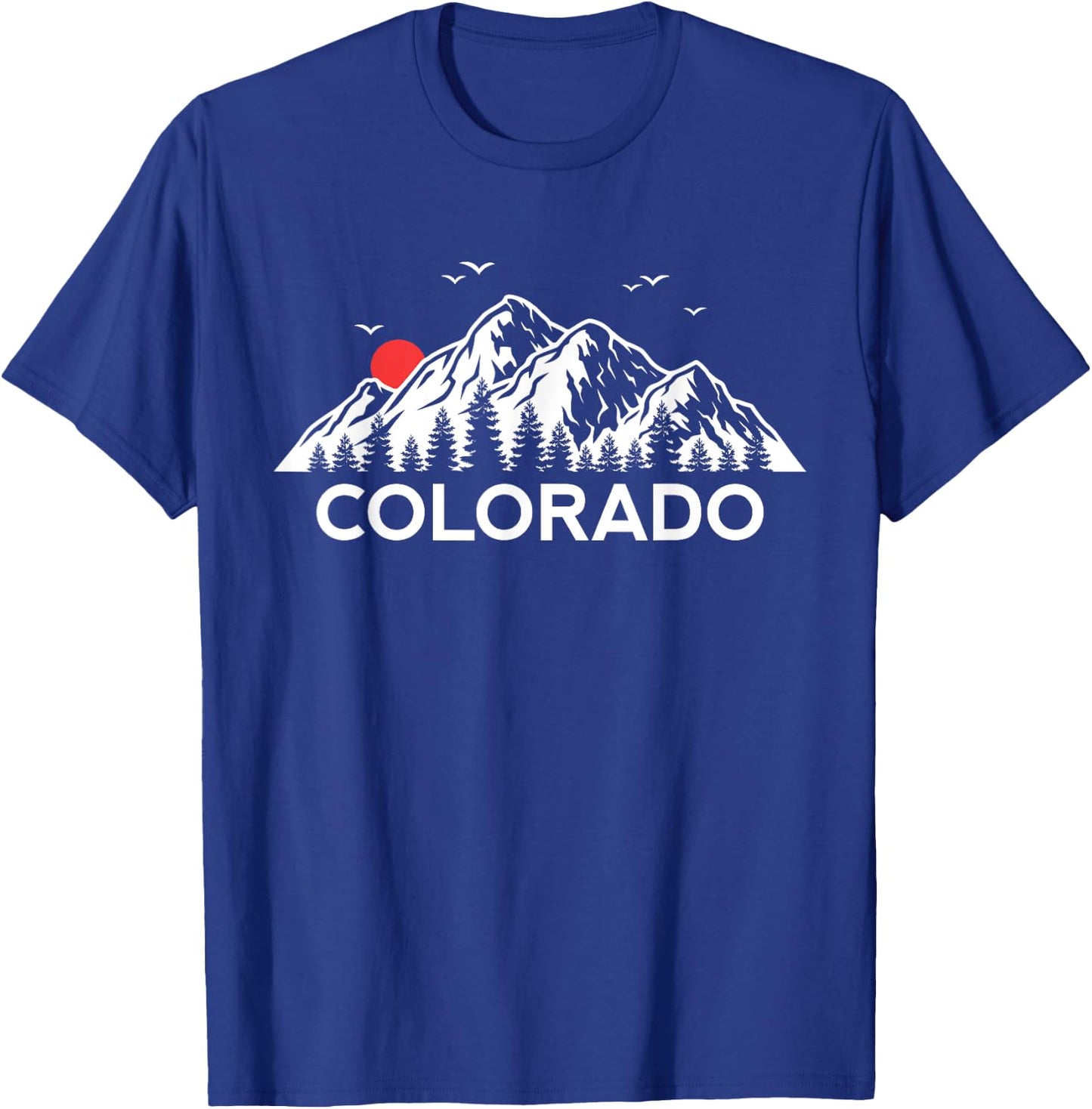 Colorado Forest Rocky Mountains T-Shirt - T-Shirt | Royal