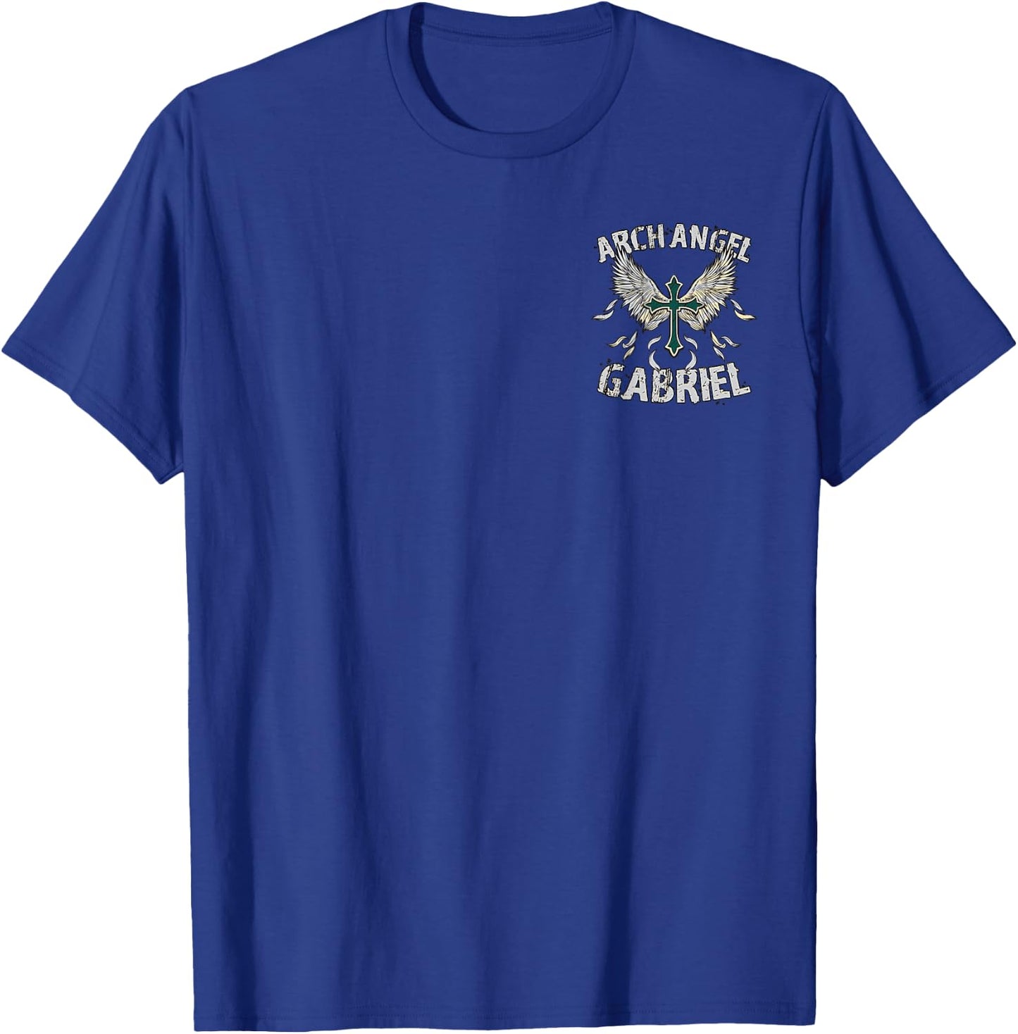 Archangel Gabriel Christian Faith Religious Protector T-Shirt - T-Shirt | Royal