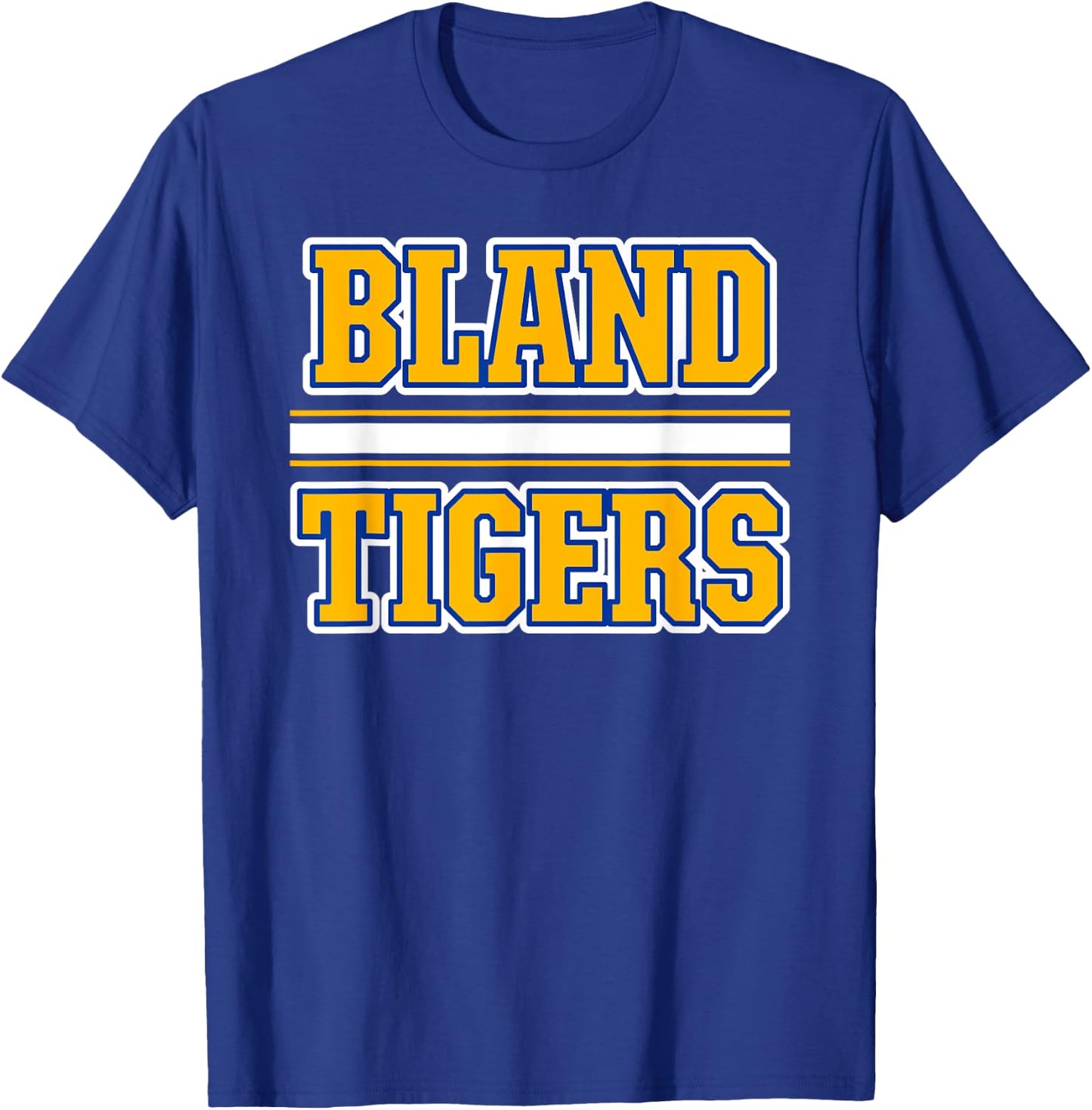 Bland Tigers Horizontal Stripes T-Shirt - T-Shirt | Royal
