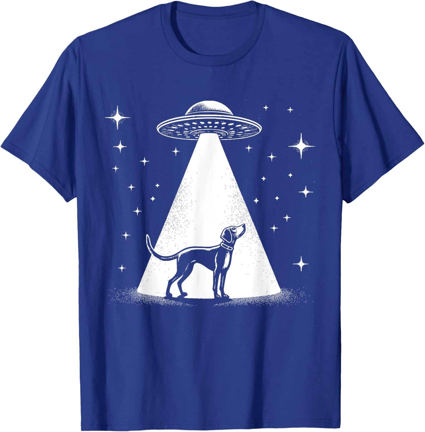 American Foxhound Mom Dad Dog - Funny Alien UFO T-Shirt - T-Shirt | Royal