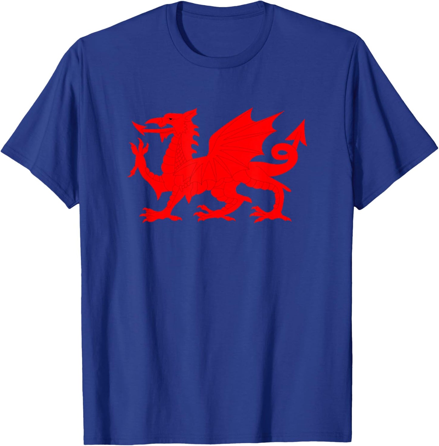 Red Dragon Wales Welsh Flag Soccer Football Fan Jersey T-Shirt - T-Shirt | Royal