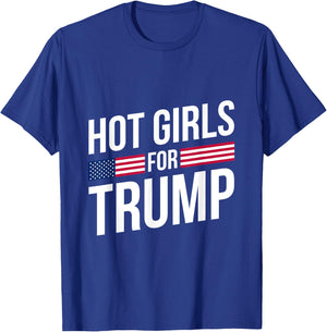 Hot Girls for Trump 2024 President Donald Trump 47 Vote T-Shirt - T-Shirt | Royal