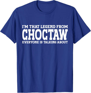 Choctaw Hometown OK Oklahoma Home Roots Funny City Choctaw T-Shirt - T-Shirt | Royal