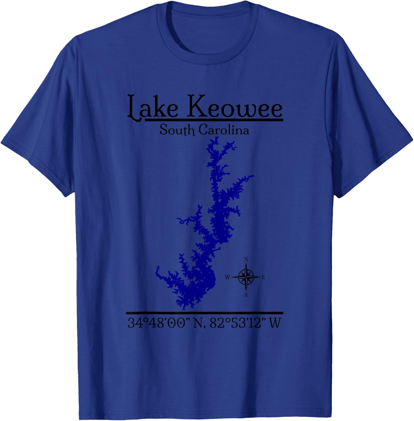 Lake Keowee - South Carolina T-Shirt - T-Shirt | Royal