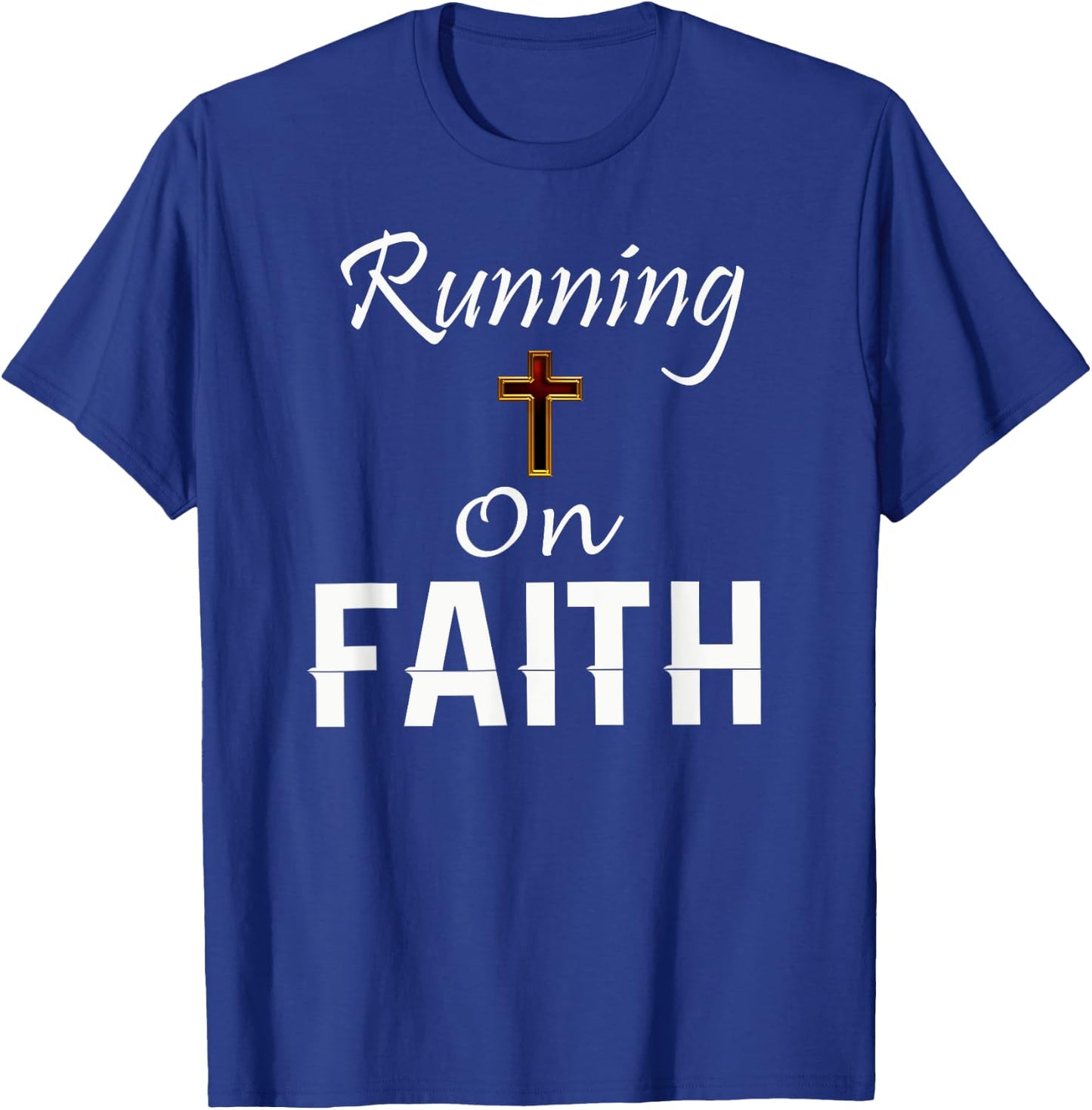 Running on Faith Runner T-Shirt - T-Shirt | Royal