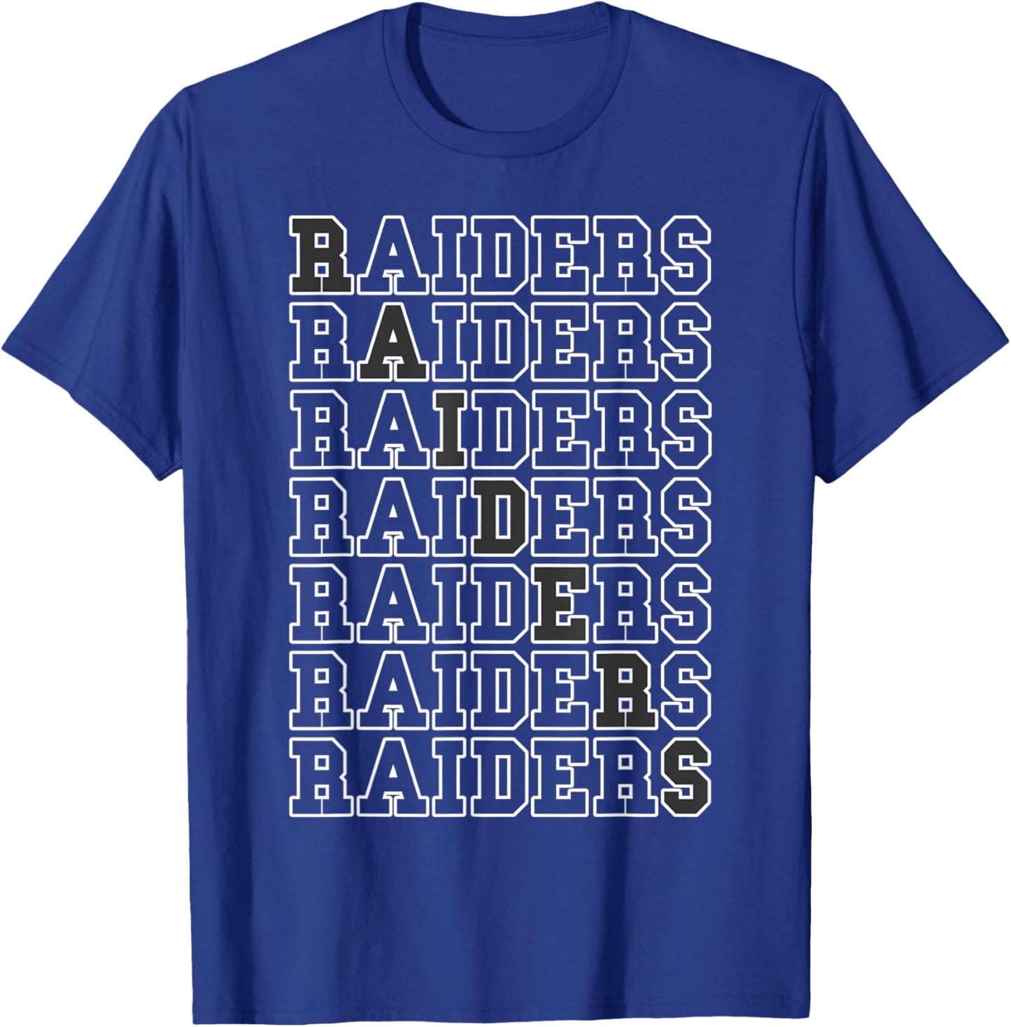 Raiders Vintage Sports Name Design Gifts Men Women Kids T-Shirt - T-Shirt | Royal