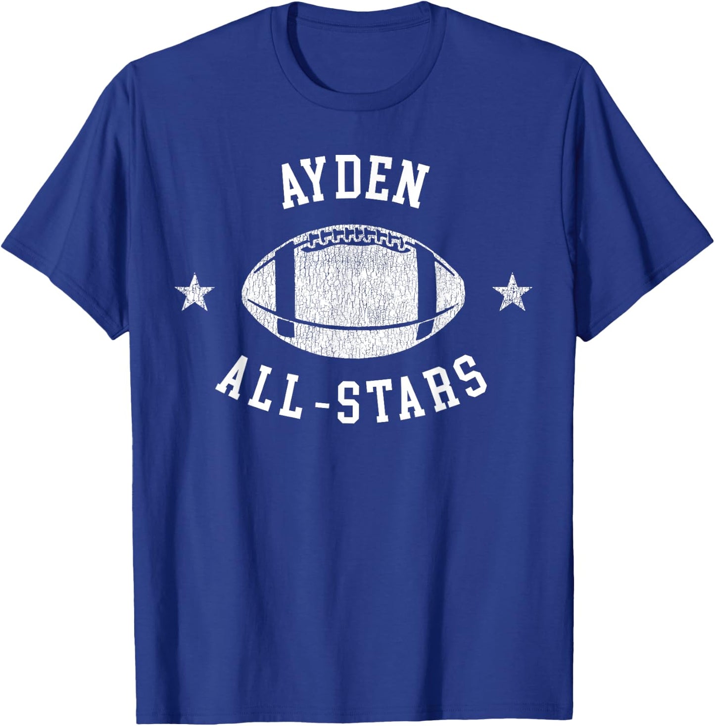 Ayden Vintage All-Stars Football Retro 80s T-Shirt - T-Shirt | Royal