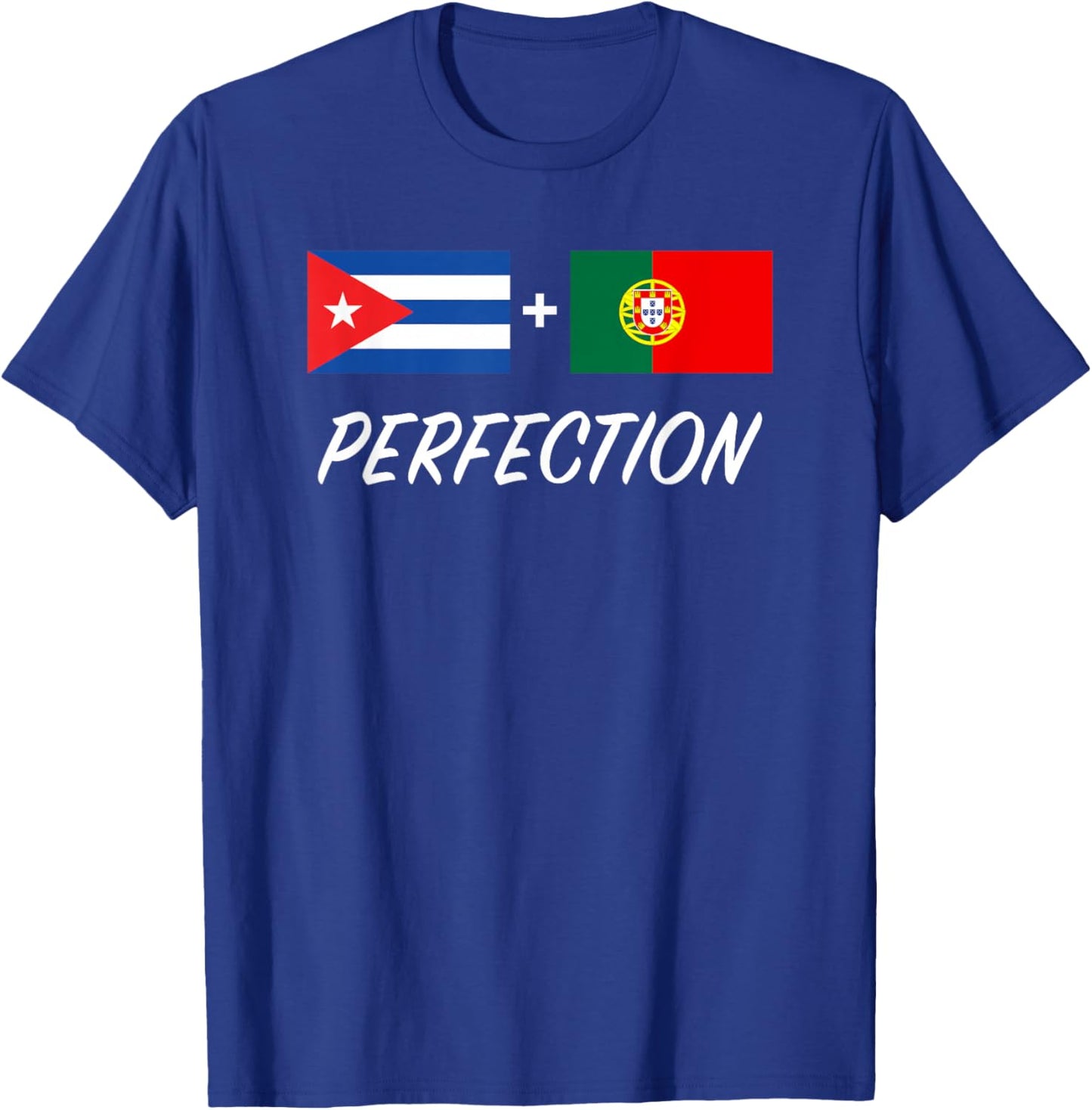 Cuban Portuguese Flag Cuba Portugal Mix Heritage T-Shirt - T-Shirt | Royal