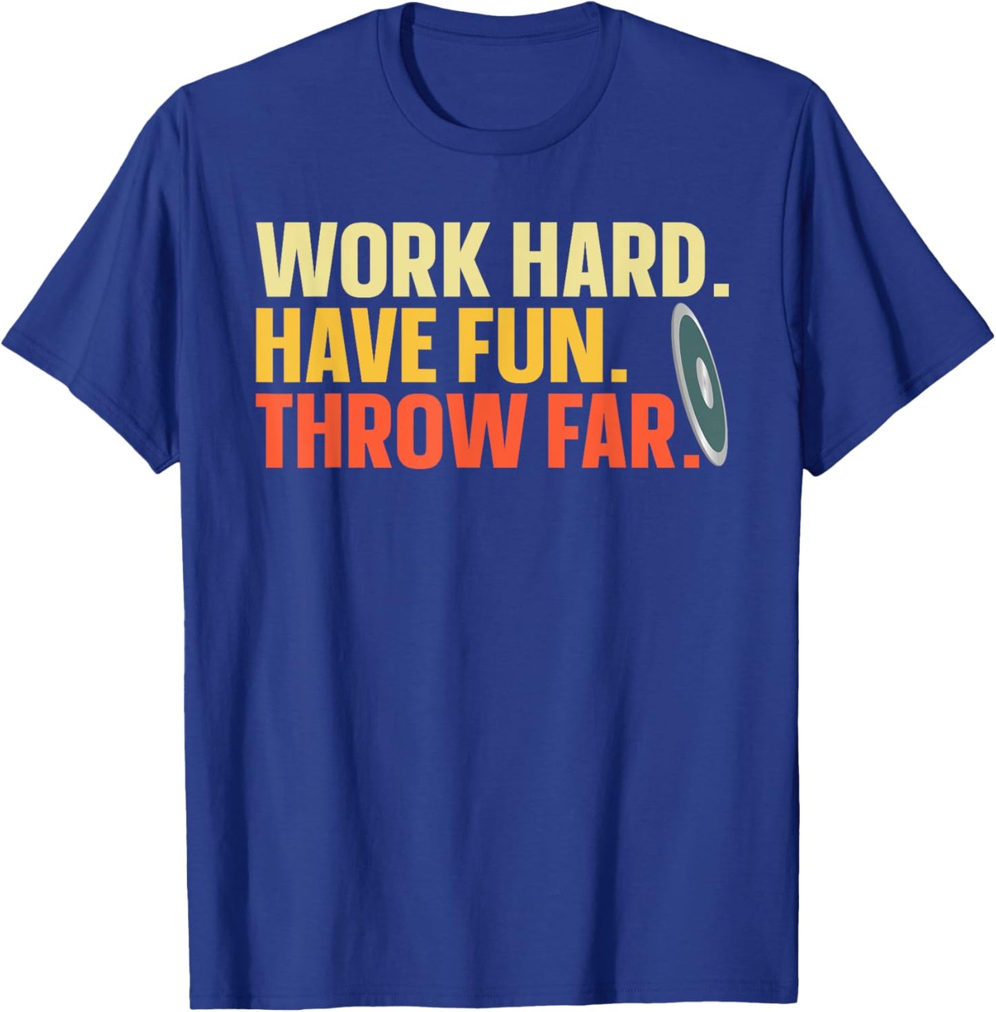 Best Discus Throwing Design Women Discus Thrower T-Shirt - T-Shirt | Royal