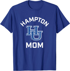 Hampton University Pirates Arched Mom T-Shirt - T-Shirt | Royal