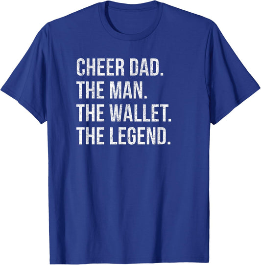 Cheer Dad Cheerleading T-Shirt - T-Shirt | Royal