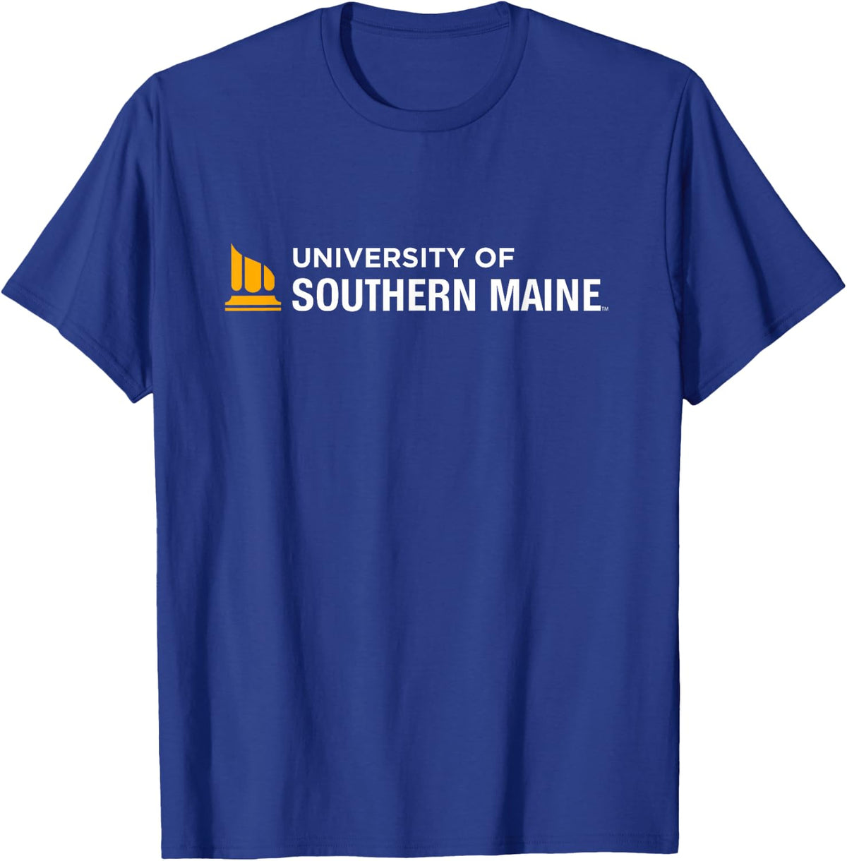 University of Southern Maine USM Horizontal Logo T-Shirt - T-Shirt | Royal