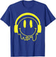 Melting Yellow Smile Funny Smiling Melted Dripping Face Cute T-Shirt - T-Shirt | Royal
