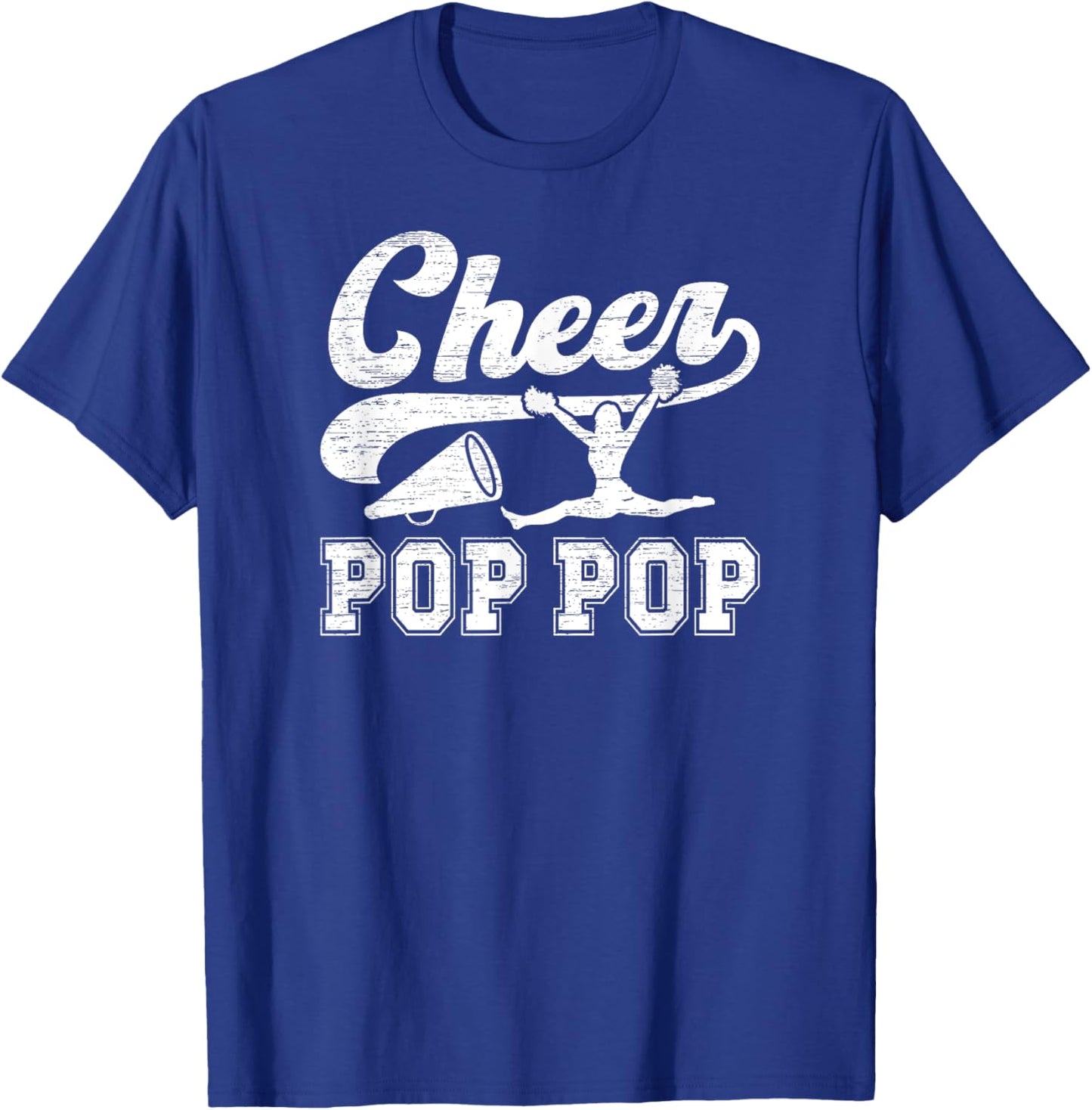 Cheer Pop Pop Of A Cheerleader Pop Pop Cheerleading Pop Pop T-Shirt - T-Shirt | Royal
