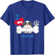 Japanese Chin - I Love My Chin Dog T-Shirt - T-Shirt | Royal