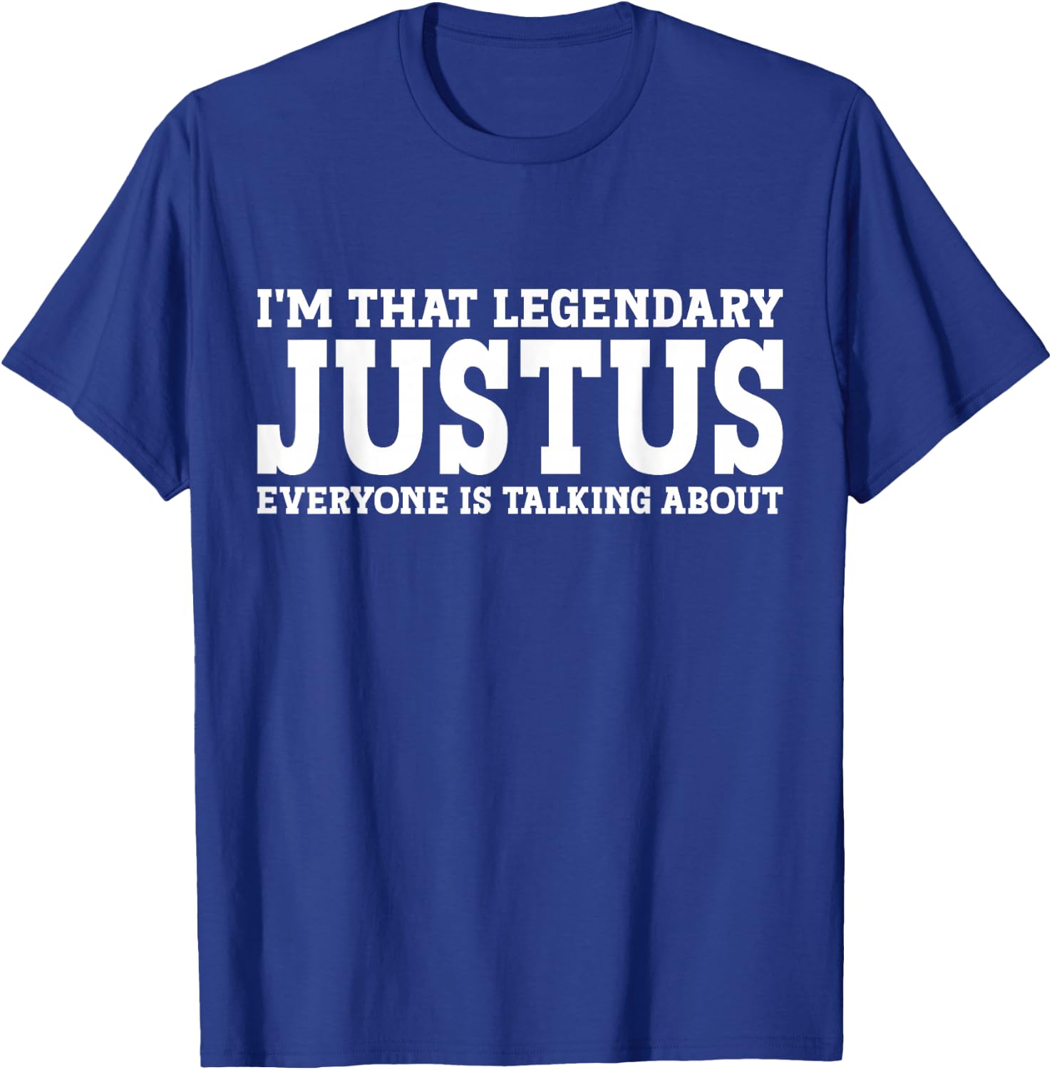 Justus Personal Name First Name Funny Justus T-Shirt - T-Shirt | Royal