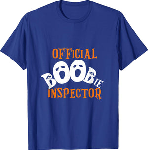 Official Boobie Inspector Halloween T-Shirt - T-Shirt | Royal