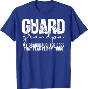 Color Guard Grandpa Funny Grandpa Of A Color Guard Member T-Shirt - T-Shirt | Royal
