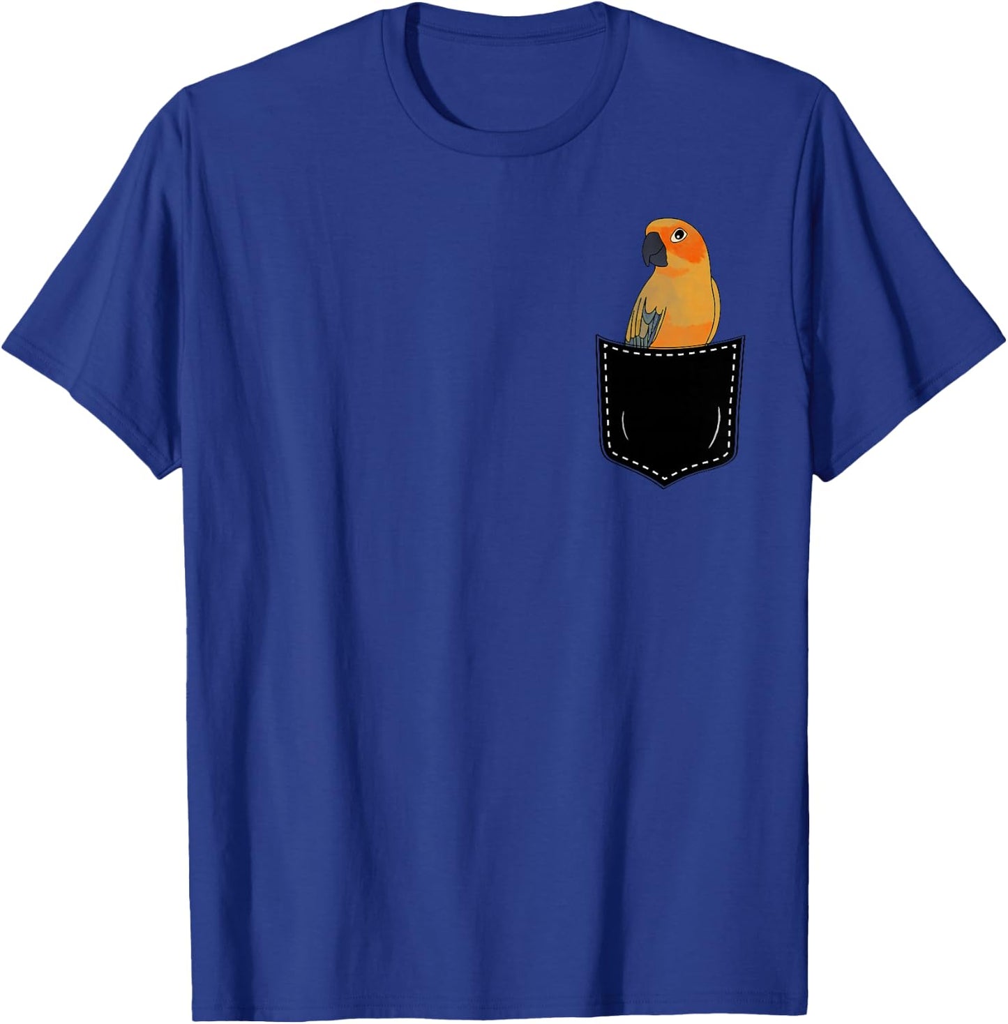 Pocket Sun Conure Parrot T-Shirt - T-Shirt | Royal