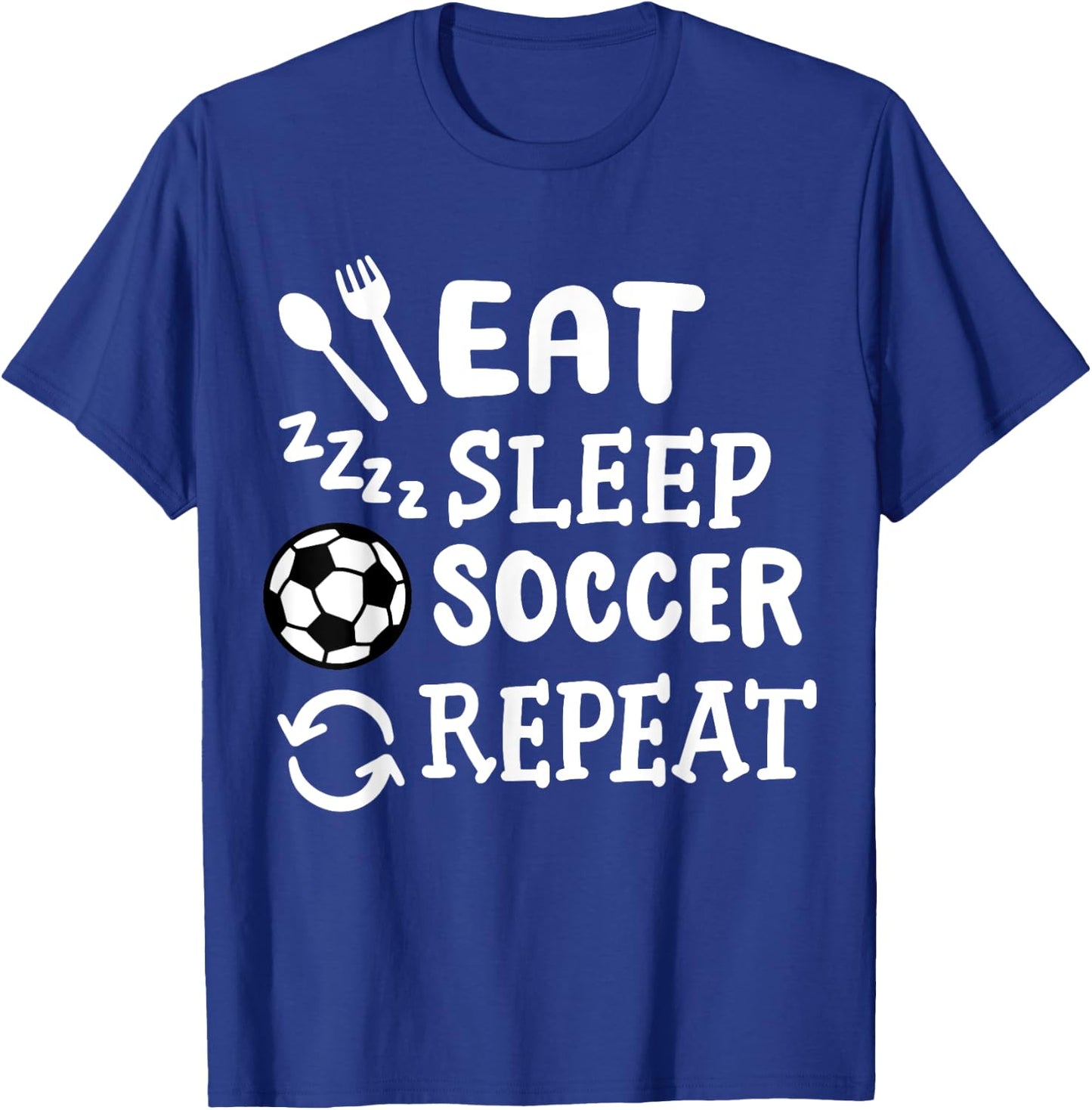 Soccer Soccer Player T-Shirt - T-Shirt | Royal