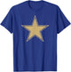 Gold Star on a T-Shirt - T-Shirt | Royal