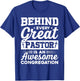 Behind every Great Pastor is an awesome congregation Pastor T-Shirt - T-Shirt | Royal