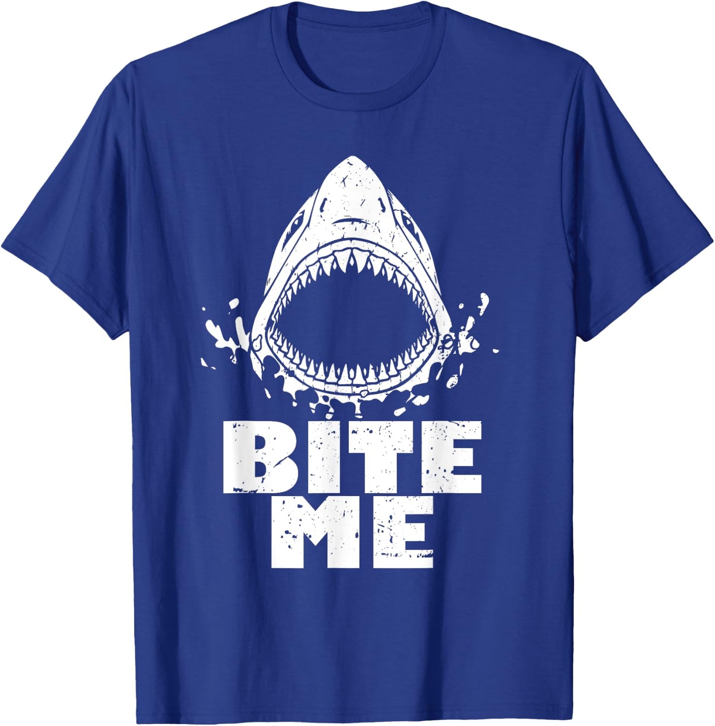 Vintage Shark Shirt - Bite Me - Shark T-Shirt - T-Shirt | Royal