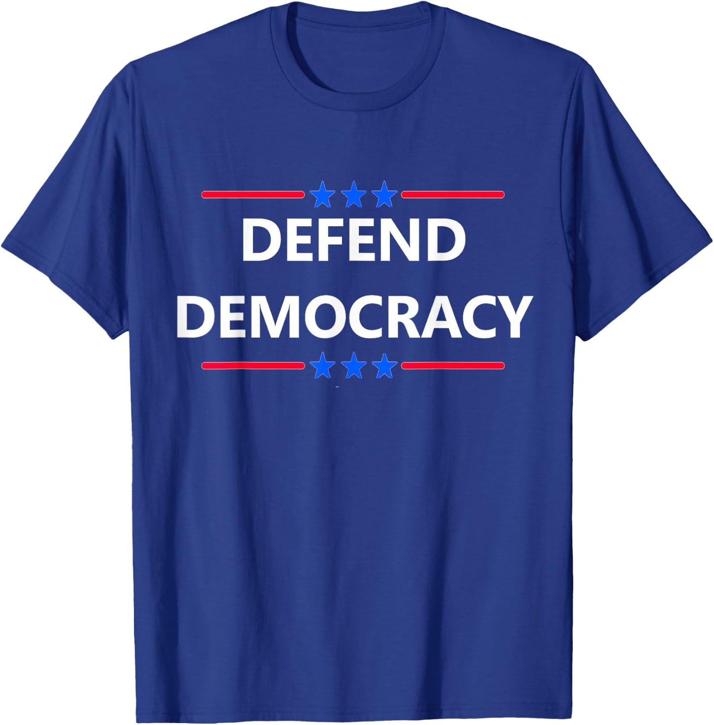 USA US Freedom America Vote Patriot Rally Designs Defend Save Democracy Election Constitution We The People T-Shirt - T-Shirt | Royal