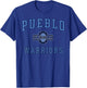 Pueblo High School Warriors C1 T-Shirt - T-Shirt | Royal