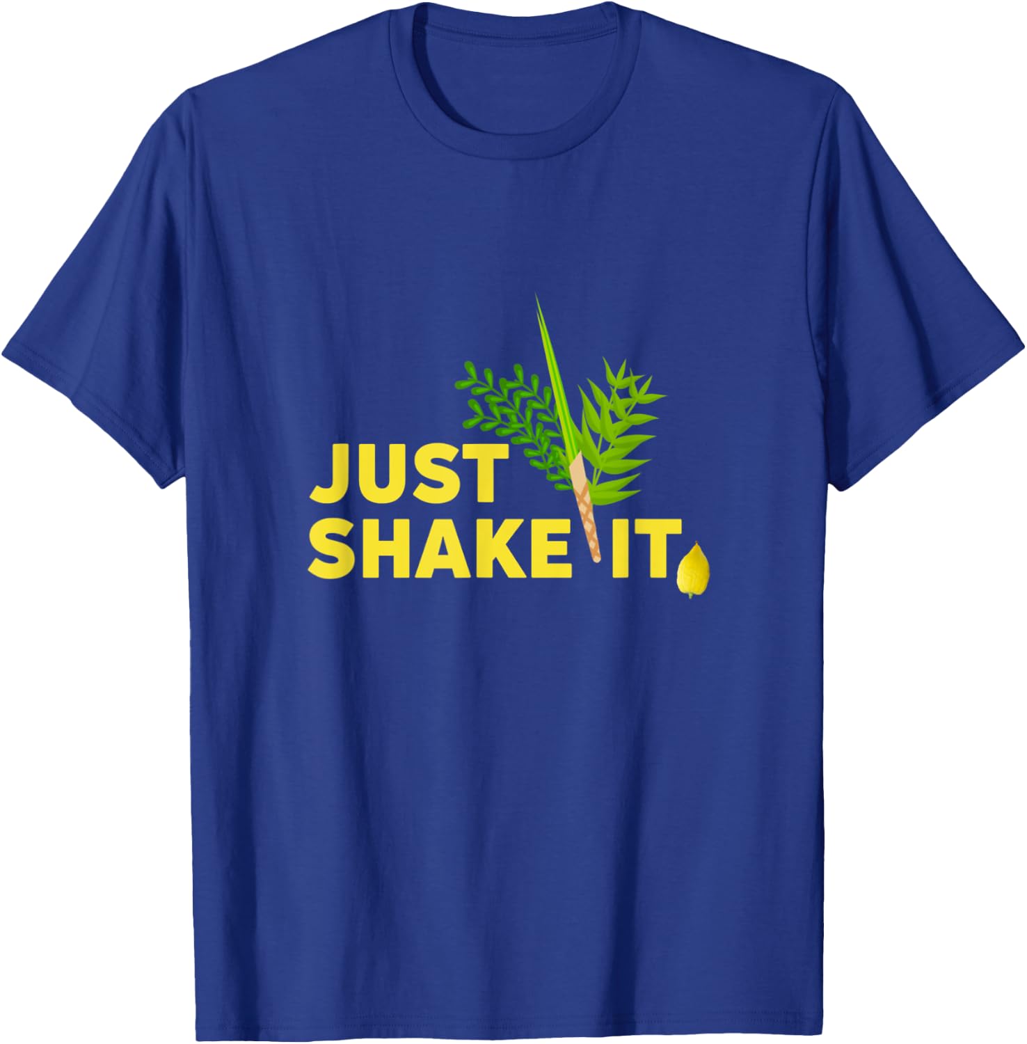 Sukkot Four Species Just Shake It Lulav Etrog Sukkah Gift T-Shirt - T-Shirt | Royal