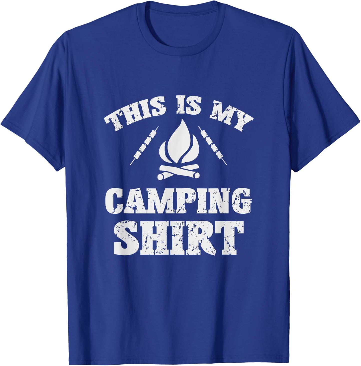This Is My Camping Shirt Novelty Camper Gift T-Shirt - T-Shirt | Royal