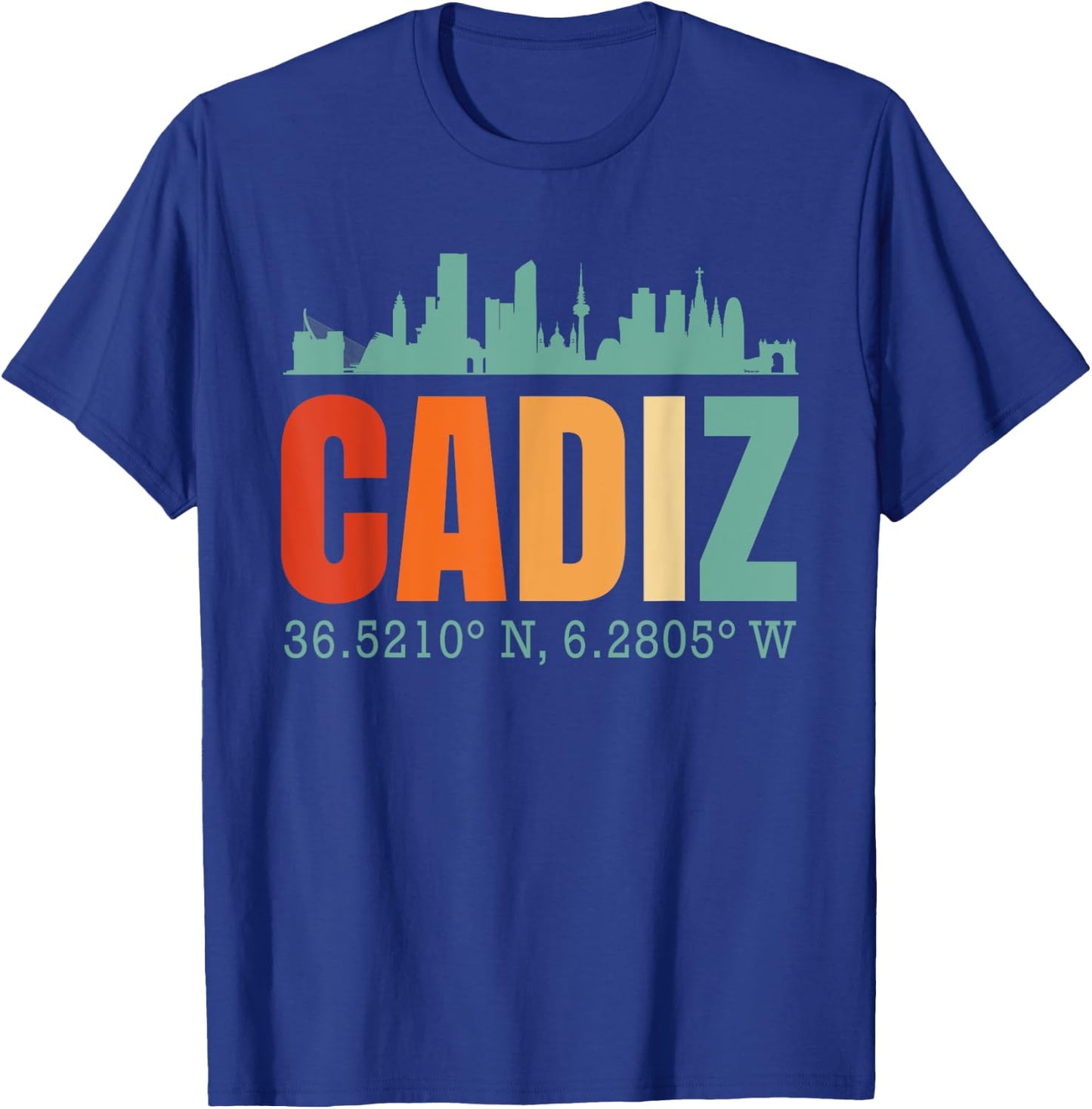 Cadiz Skyline T-Shirt - T-Shirt | Royal