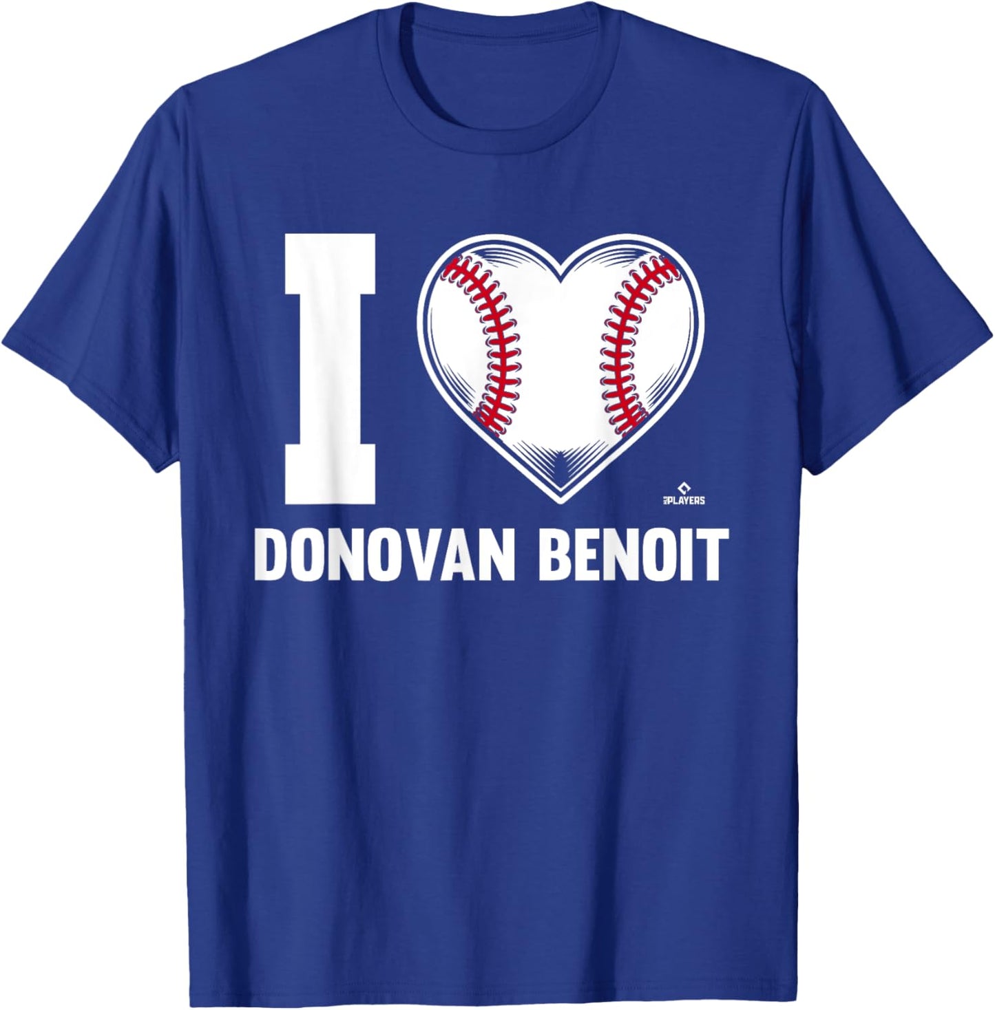 I Heart Donovan Benoit Prospect Baseball Fan Gear T-Shirt - T-Shirt | Royal