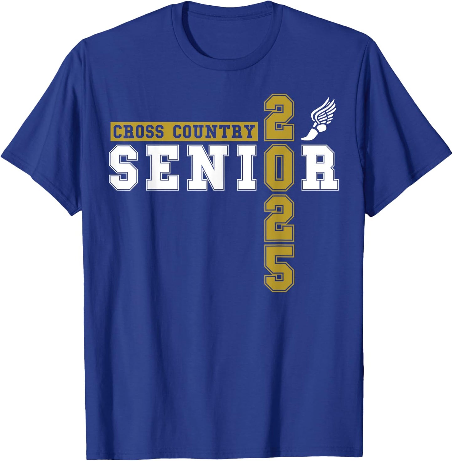 Cross Country Senior Night Senior 2025 Graduation Party 18 T-Shirt - T-Shirt | Royal