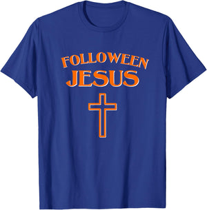 Folloween Jesus Christian Halloween T-Shirt - T-Shirt | Royal
