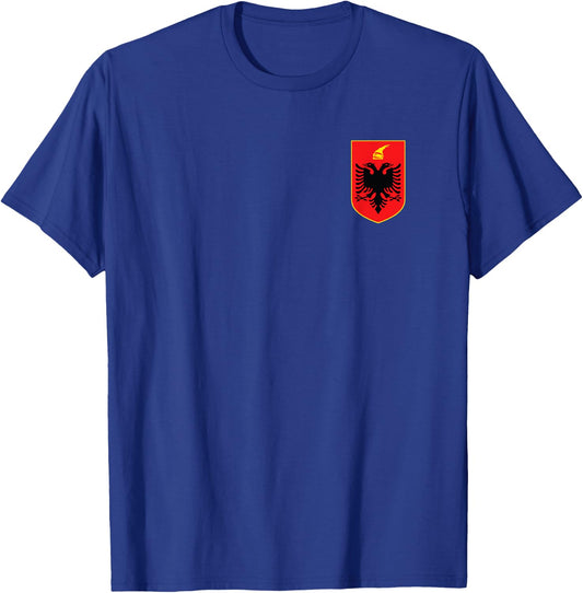 Albania Flag Shirt Red & Black Albanian Eagle T-Shirt - T-Shirt | Royal