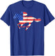 Horse Racing American Flag Equestrian Jockey Women Girls Kids Men T-Shirt - T-Shirt | Royal