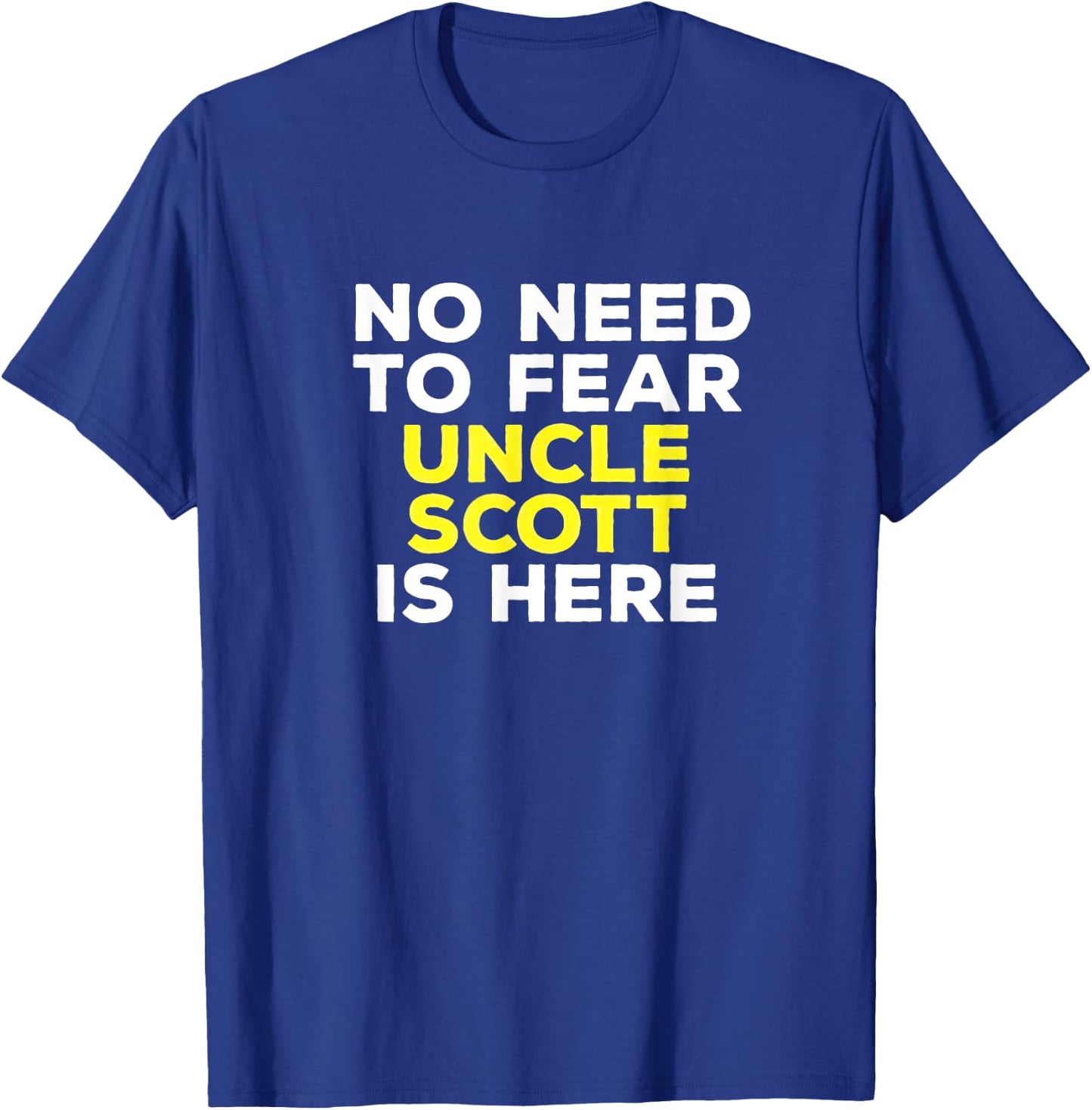 SCOTT Funny Uncle Gift Family Graphic Name T-Shirt - T-Shirt | Royal