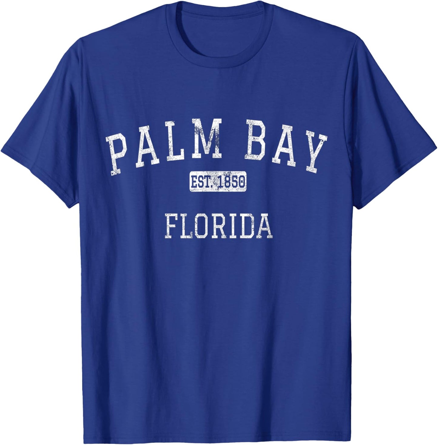 Palm Bay Florida FL Vintage T-Shirt - T-Shirt | Royal