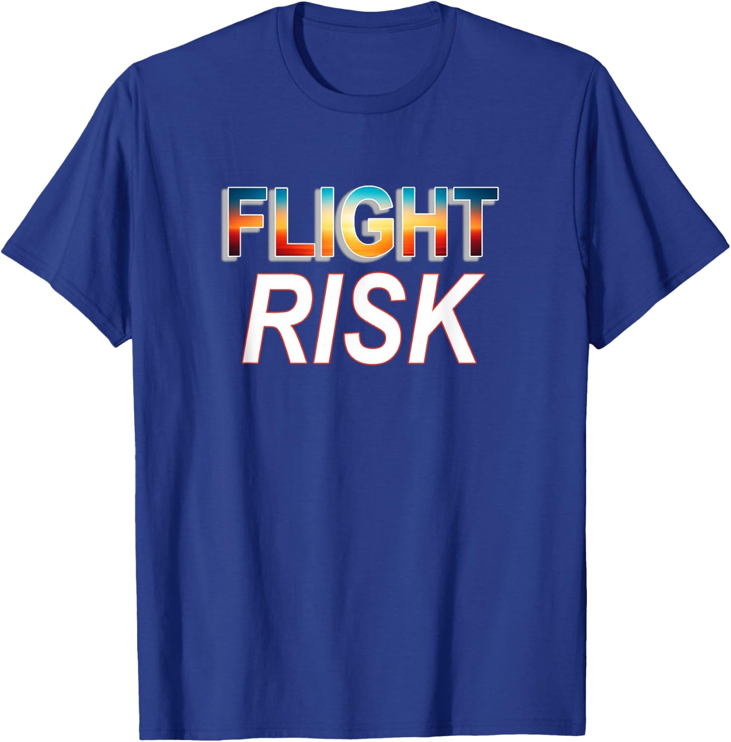 Adrenaline Seeker's Badge: Flight Risk T-Shirt - T-Shirt | Royal