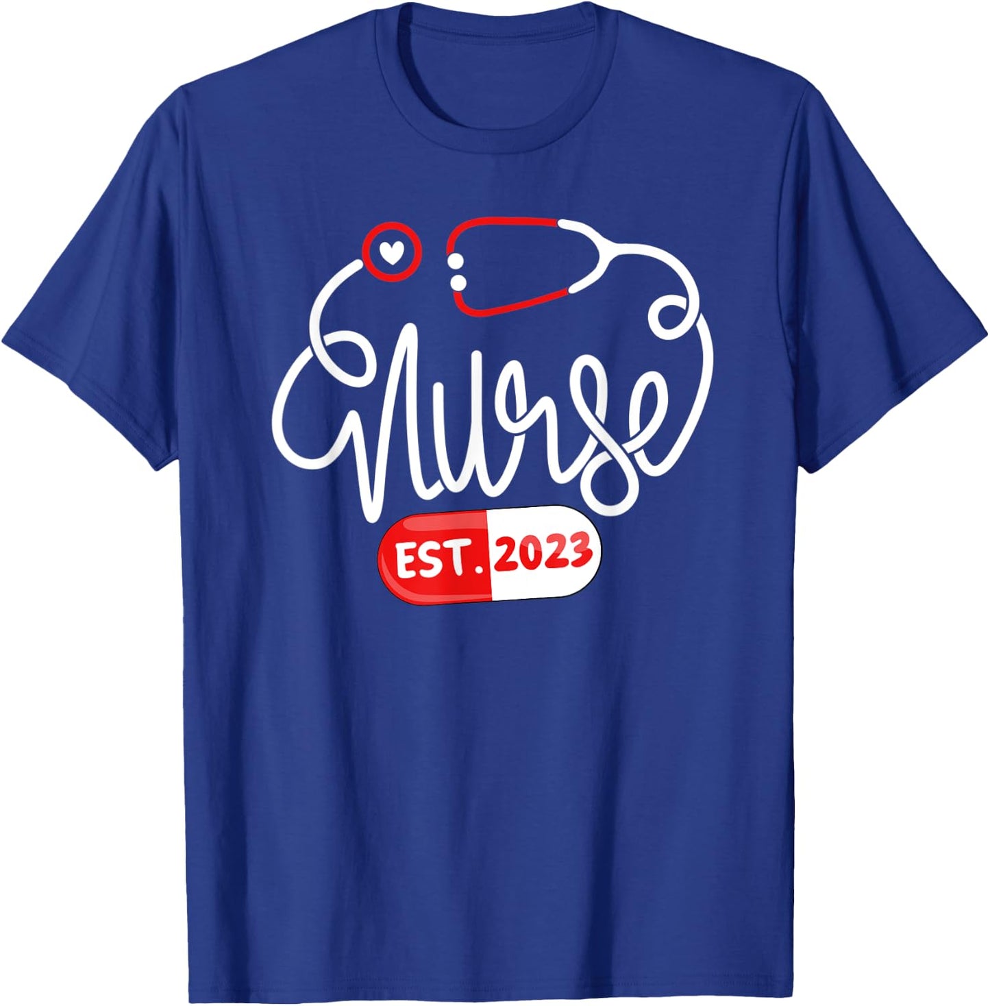 RN Nursing School Nurse Graduation Nurse Established 2023 T-Shirt - T-Shirt | Royal