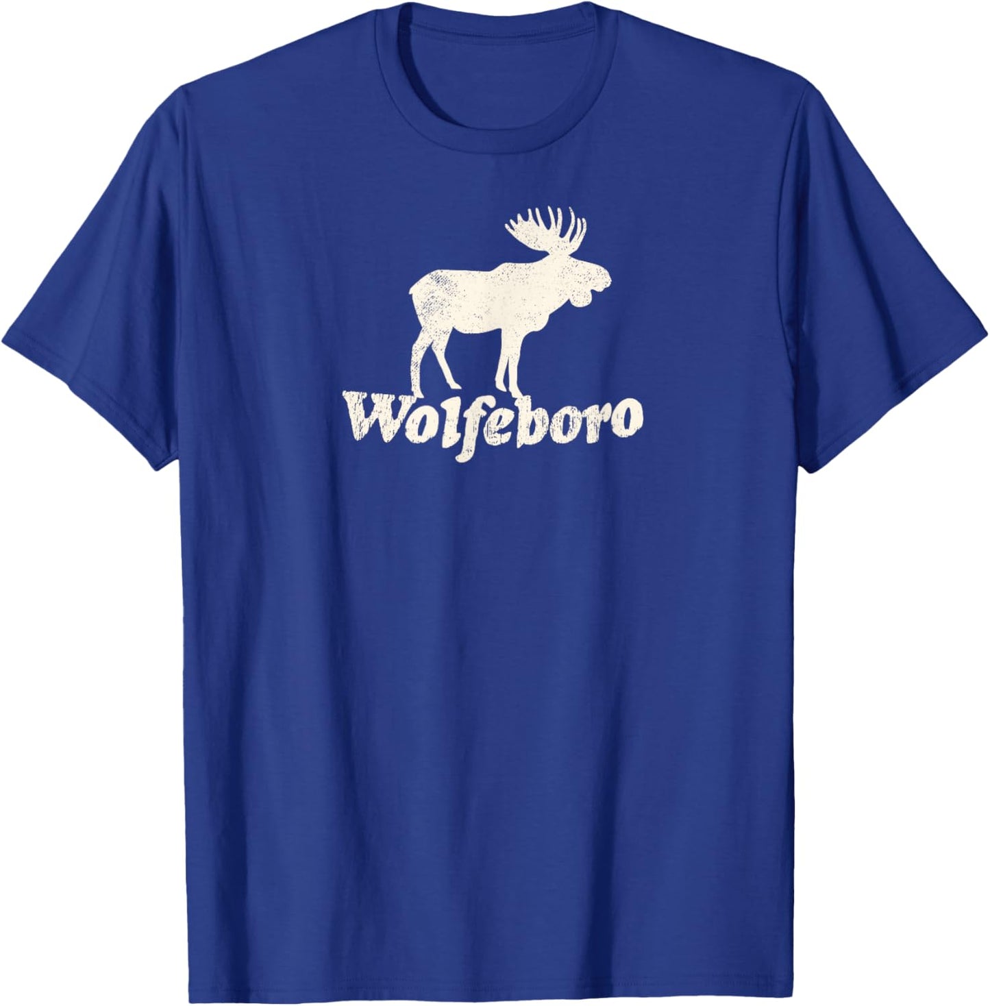 Wolfeboro, NH Vacation Moose T-Shirt - T-Shirt | Royal
