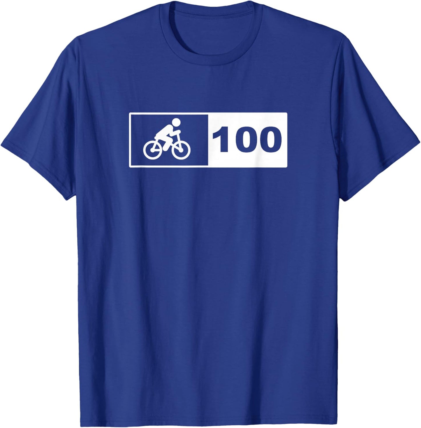 Cycling 100 miles T-Shirt - T-Shirt | Royal