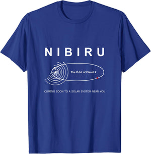 Planet X Nibiru Orbit Solar System Astronomy Space T Shirt T-Shirt - T-Shirt | Royal