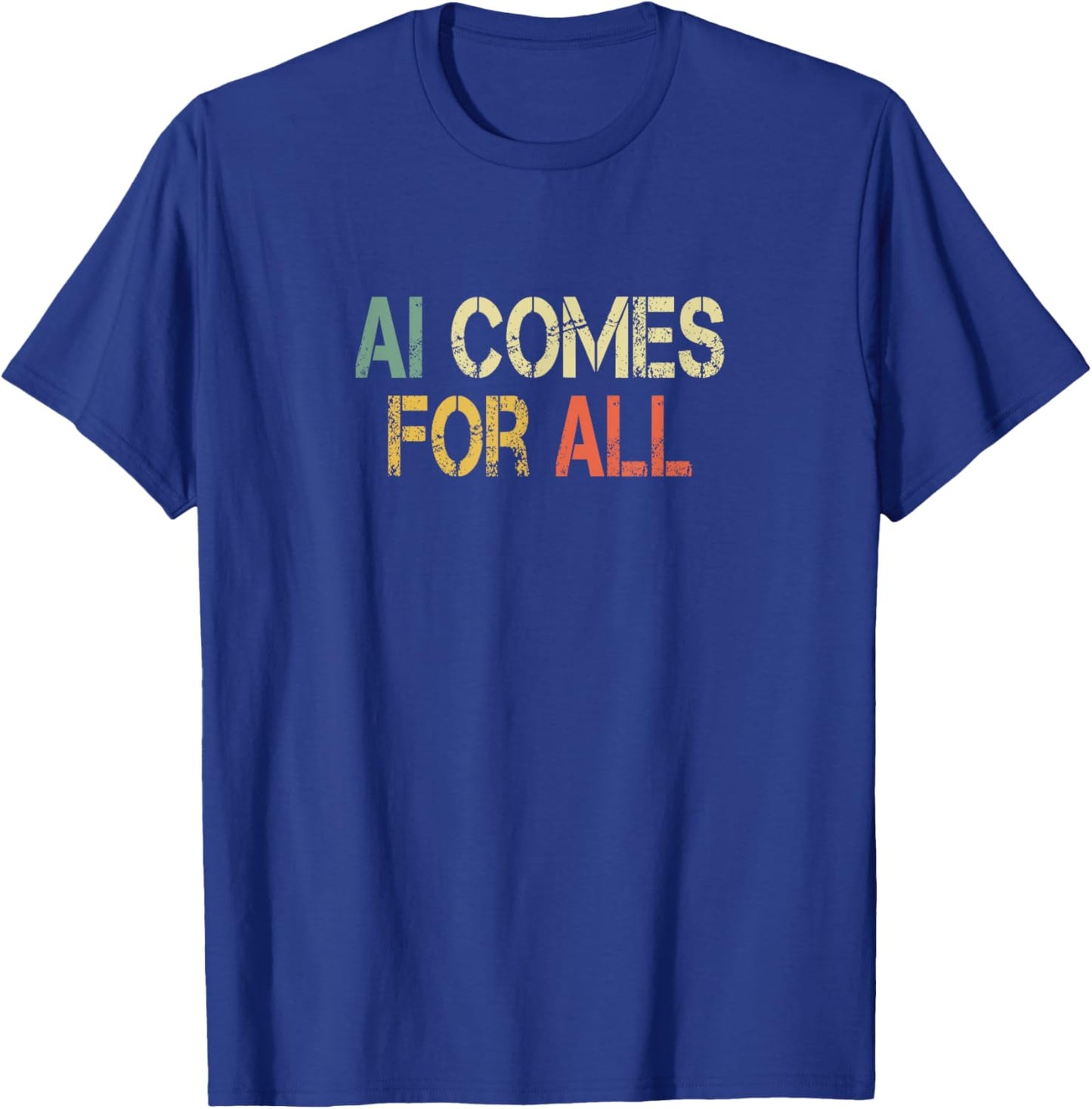 Funny Ai Artificial Intelligence Geek Nerd Tech Lover T-Shirt - T-Shirt | Royal